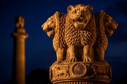 The Mauryan Lion Capital symbolizing the enduring legacy of Ashoka the Great.