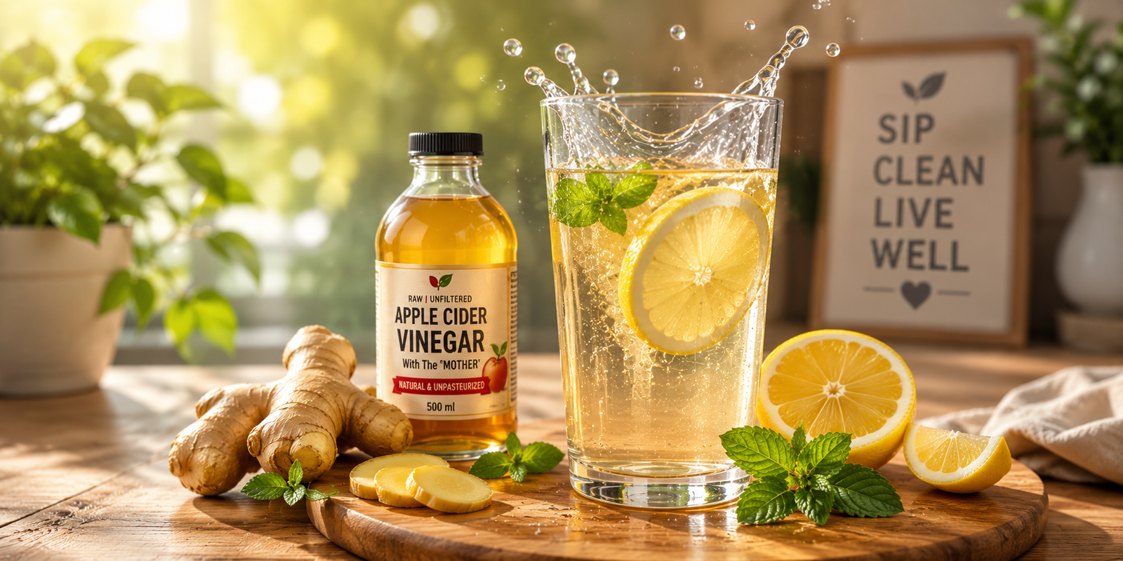 Natural remedies like apple cider vinegar and ginger used to cure acidity naturally.