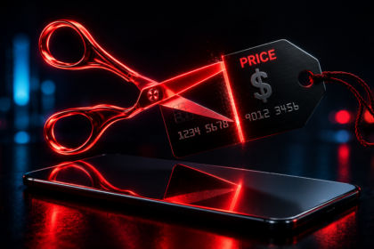 A credit card cut in half representing the hidden traps of No Cost EMI and consumer debt.